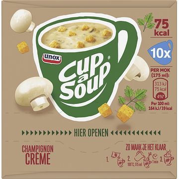 Foto van Unox cupasoup champignon creme 10 x 175ml bij jumbo