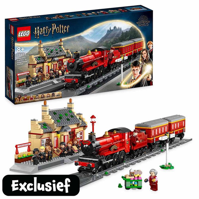 Foto van Lego harry potter zweinsteinexpres en station zweinsveld 76423