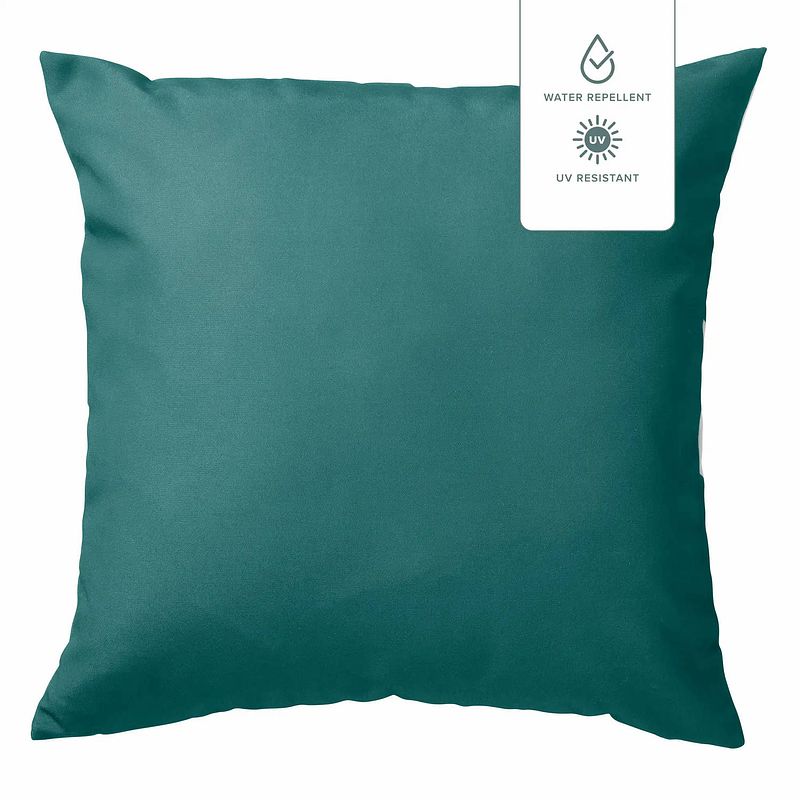 Foto van Dutch decor santorini - kussenhoes outdoor sagebrush green 45x45 cm - waterafstotend en uv-bestendig - groen - groen