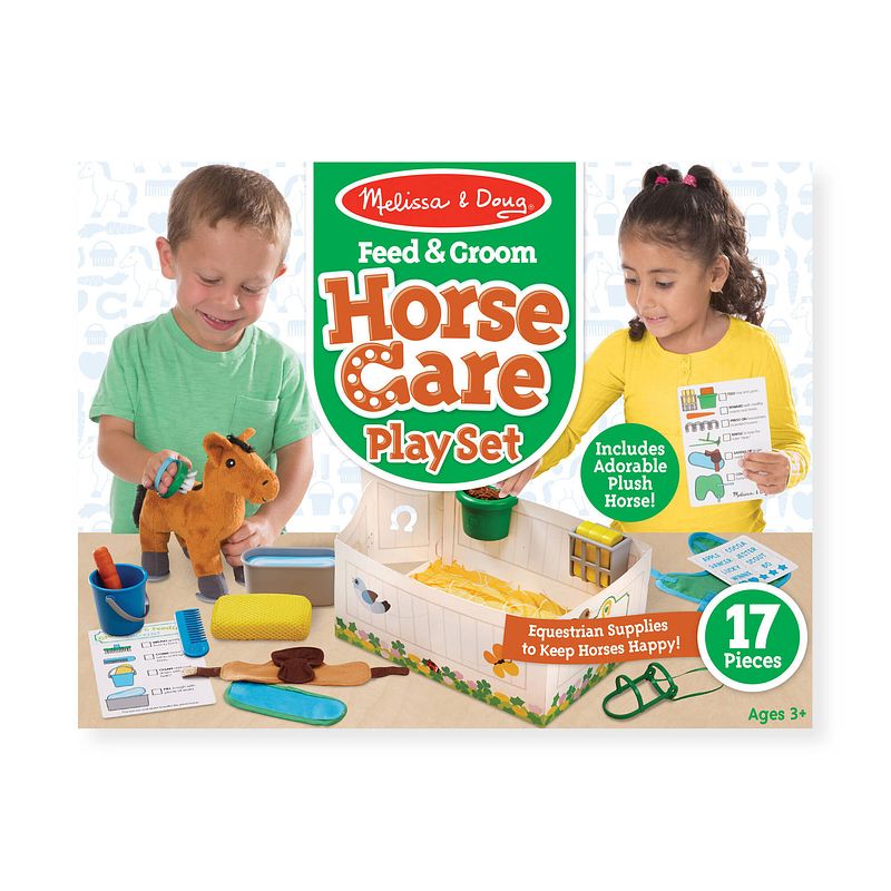 Foto van Melissa & doug verzorgspeelset voor paard - voeren en verzorgen