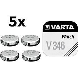 Foto van 5 stuks - varta v346 10mah 1.55v knoopcel batterij