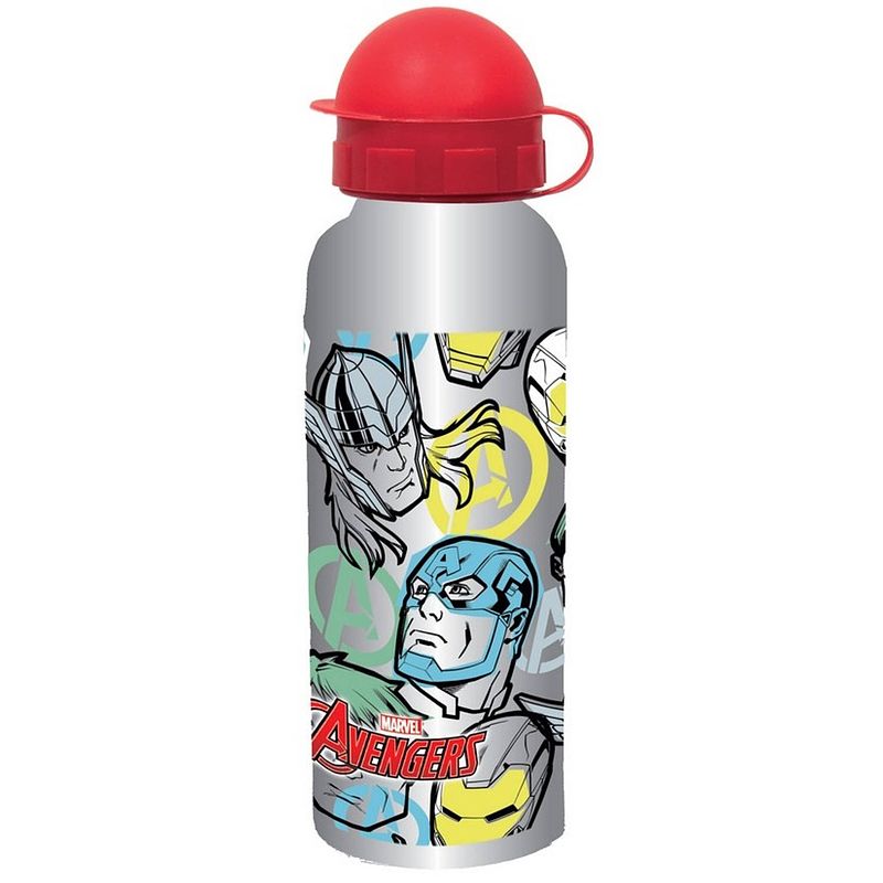 Foto van Marvel drinkbeker avengers junior 520 ml aluminium zilver/rood