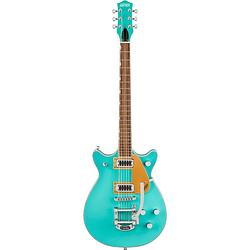 Foto van Gretsch g5232t electromatic double jet ft bigsby caicos green elektrische gitaar