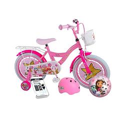 Foto van Volare kinderfiets lol surprise - 16 inch - roze - met fietshelm en accessoires