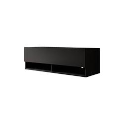 Foto van Meubella tv-meubel asino - mat zwart - 100 cm
