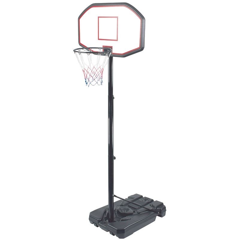 Foto van Basketbalring op standaard - in hoogte verstelbaar: 2 tot 3,05 meter - verrijdbaar - staal