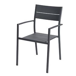 Foto van Grace stacking chair alu anthracite