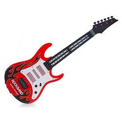 Foto van Jonotoys rockband gitaar met licht en geluid 52 cm rood/zwart