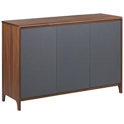 Foto van Beliani medfort - sideboard-donkere houtkleur-vezelplaat