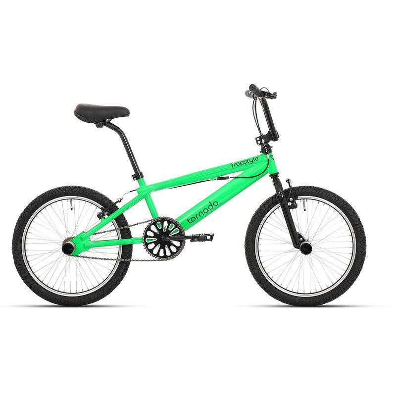 Foto van Freestyle bmx 20"" royal bugatti - neon groen met zwarte banden