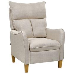 Foto van Beliani royston - tv-fauteuil-beige-polyester