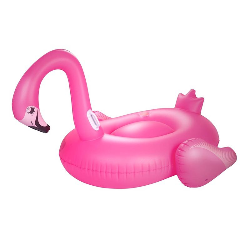 Foto van Opblaasbare ride-on flamingo 198 cm