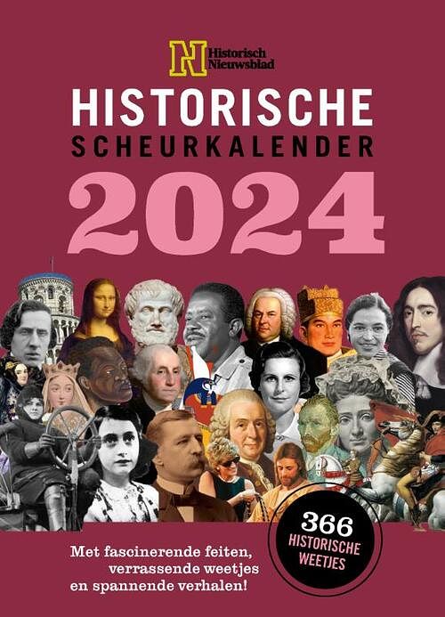 Foto van Historisch nieuwsblad scheurkalender 2024 - red - paperback (9789085718185)