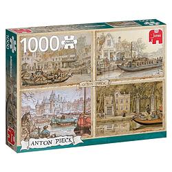 Foto van Jumbo legpuzzel anton pieck: canal boats 1000 stukjes