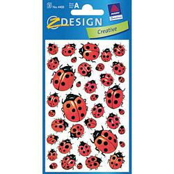 Foto van Avery stickers ladybird junior papier rood/zwart 114 stuks