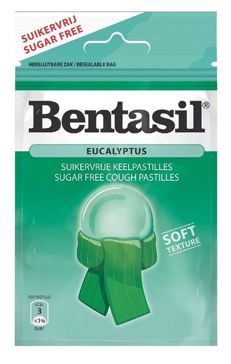 Foto van Bentasil keelpastilles eucalyptus