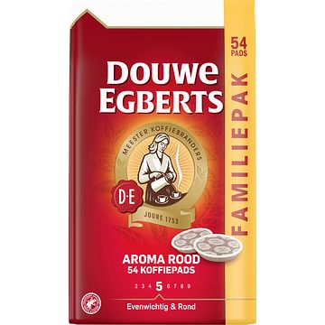 Foto van Douwe egberts aroma rood koffiepads familiepak 54 stuks bij jumbo
