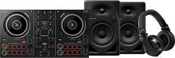 Foto van Pioneer dj ddj-200 + pioneer dj hdj-x7 zwart + pioneer dj dm-40d zwart