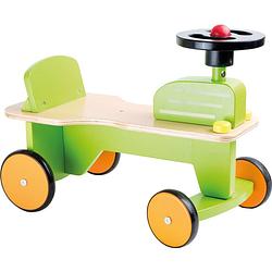 Foto van Small foot loopfiets met 4 wielen loopfiets tractor junior groen