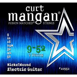 Foto van Curt mangan nickel wound 9-52 snarenset voor 7-snarige elektrische gitaar