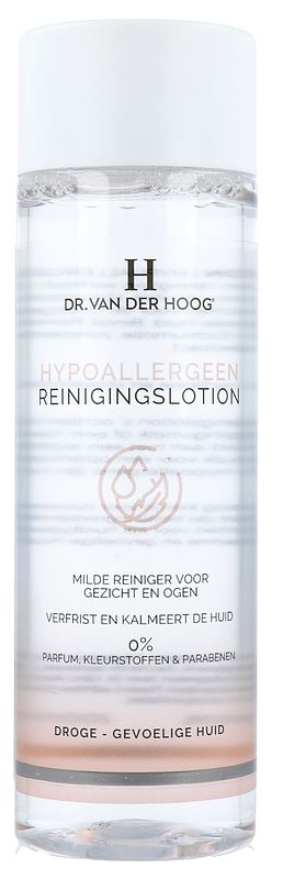 Foto van Dr. van der hoog hypoallergene reinigingslotion
