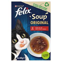 Foto van Felix soup kattenvoer farm selectie 6 x 48g bij jumbo
