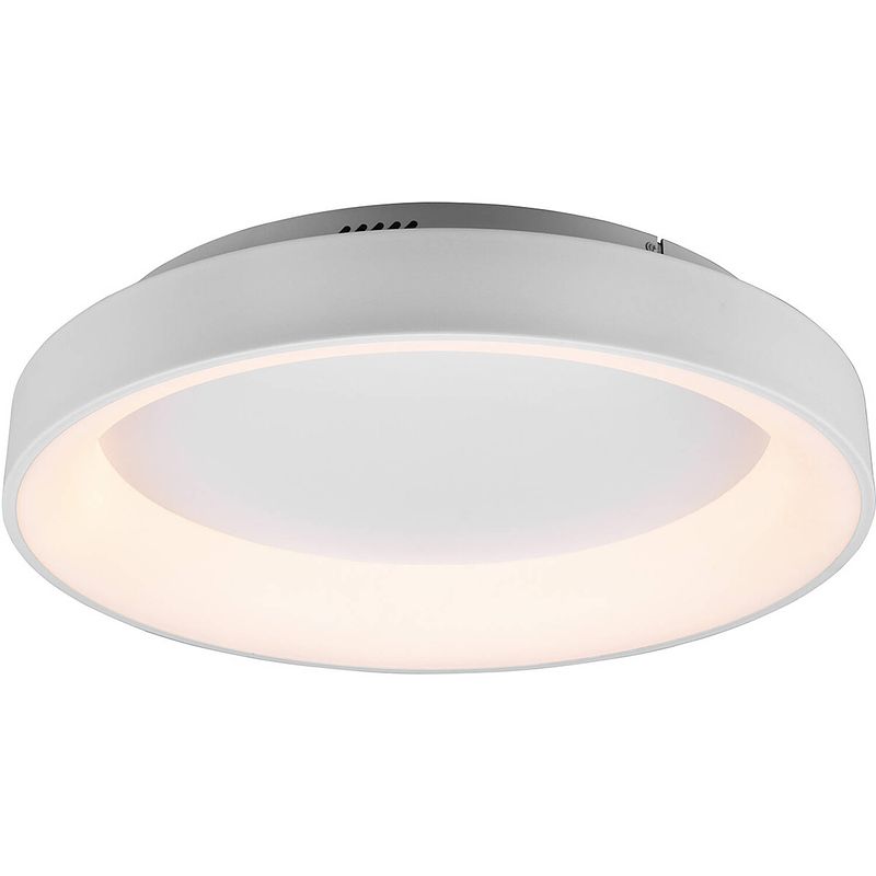 Foto van Led plafondlamp - plafondverlichting - trion gurano - 48w - aanpasbare kleur - afstandsbediening - dimbaar - rond - mat