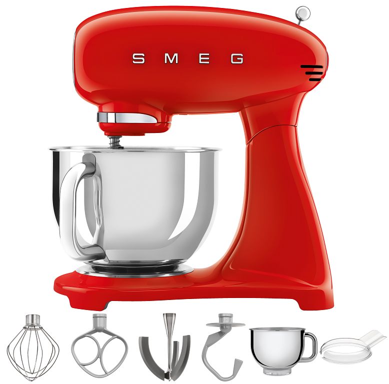 Foto van Smeg smf03rdeu keukenmachine rood