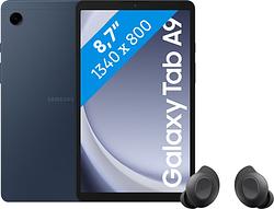 Foto van Samsung galaxy tab a9 8,7 inch 128gb wifi blauw + buds fe zwart