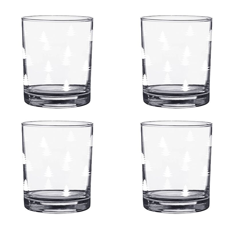 Foto van Haes deco - waterglas, drinkglas set van 4 glazen - inhoud glas 230 ml / ø 7x9 cm