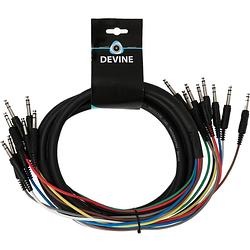 Foto van Devine mul010/3 snake cable 8x 6.35mm jack stereo - 8x 6.35mm jack stereo 3m