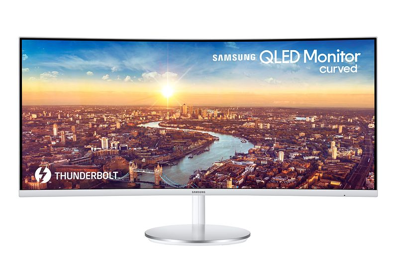 Foto van Samsung lc34j791wtrxen monitor wit