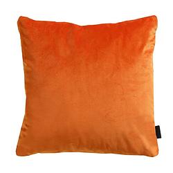 Foto van Madison sierkussen 45x45 velvet - orange piping full