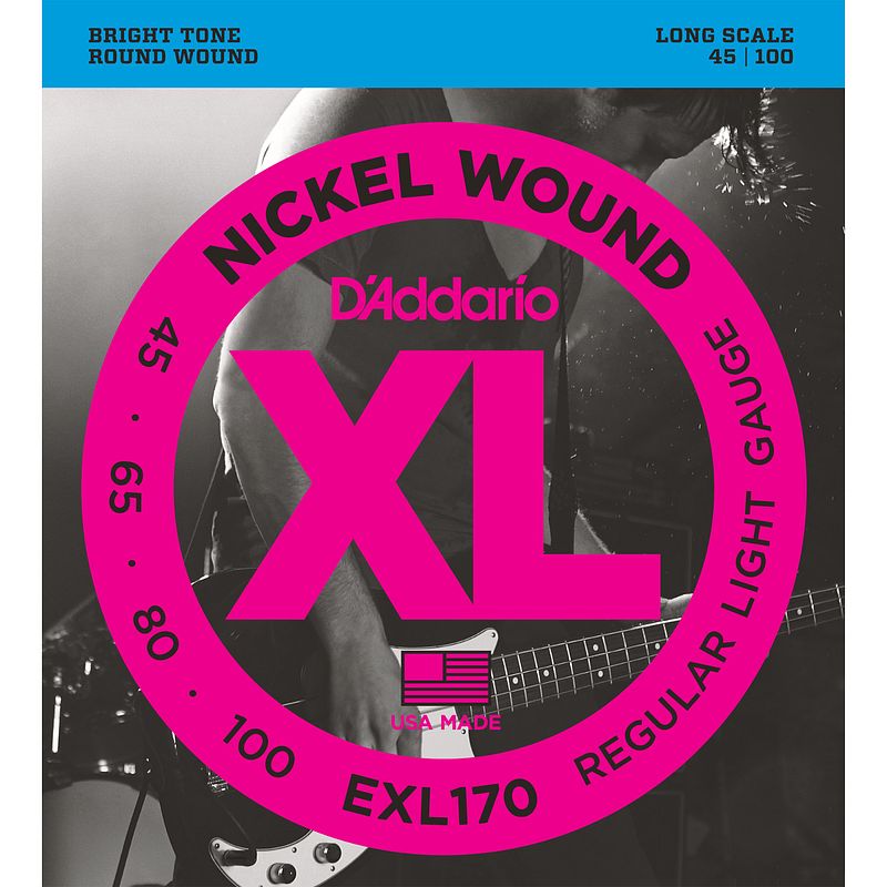 Foto van D'saddario exl170 snarenset voor elektrische basgitaar