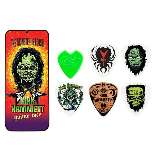 Foto van Dunlop kh01t088 kirk hammett monster loose doosje plectrums