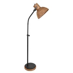 Foto van Light & living imbert staande lamp bruin