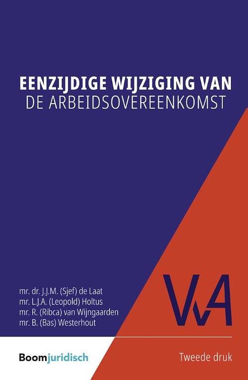 Foto van Eenzijdige wijziging van de arbeidsovereenkomst - bas westerhout - paperback (9789462908475)