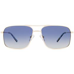 Foto van Polar zonnebril aviator 672 gepolariseerd cat. 4 rvs blauw/goud