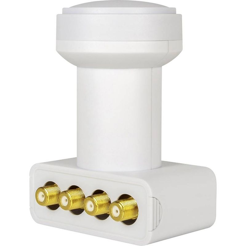 Foto van Megasat hd-profi quad lnb aantal gebruikers: 4 feed-opname: 40 mm vergulden aansluiting, weerbestendig