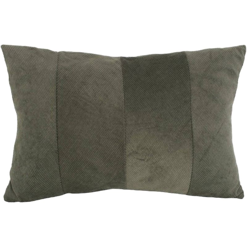 Foto van Present time kussen ribbed velvet 60x35cm groen