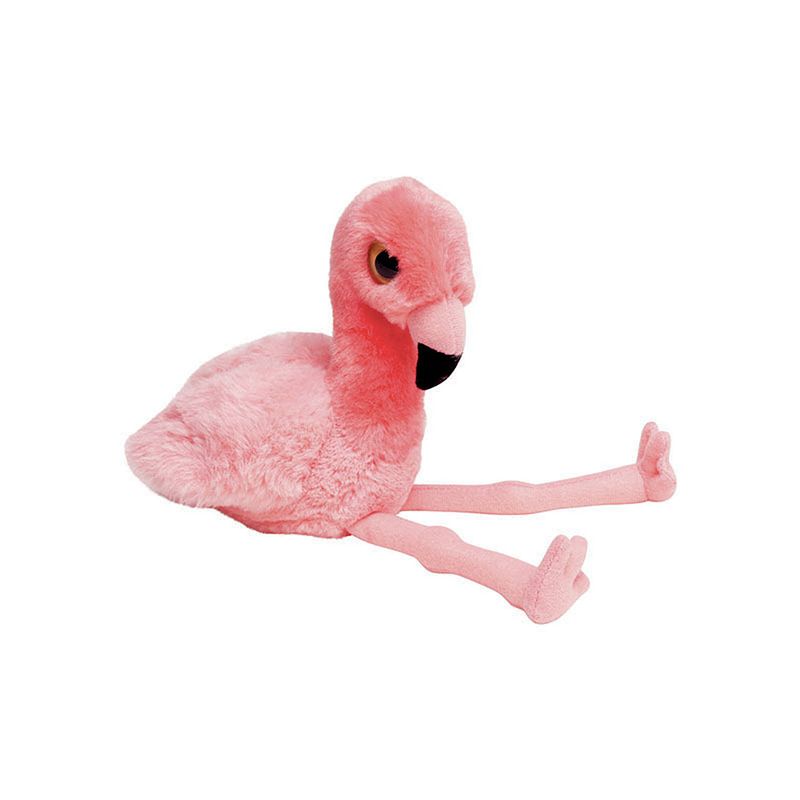 Foto van Pluche roze flamingo knuffeldier van 23 cm - vogel knuffels