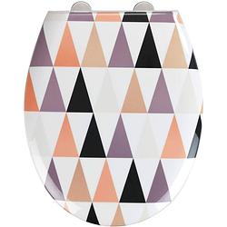 Foto van Wenko wc-bril pyramide 37 x 44,5 cm duroplast multicolor