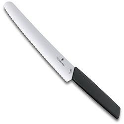 Foto van Victorinox swiss modern bakkersmes - 22cm - zwart