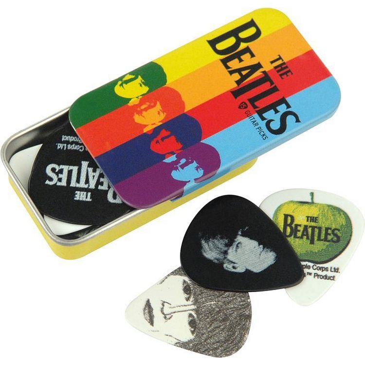 Foto van D'saddario 1cab4-15bt2 the beatles stripes plectrumdoosje