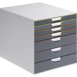 Foto van Durable varicolor 7 - 7607 760727 ladebox grijs din a4, din c4, folio, letter aantal lades: 7