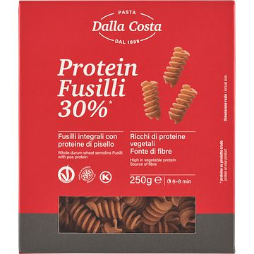 Foto van Dalla costa protein fusilli 30% 250 g bij jumbo