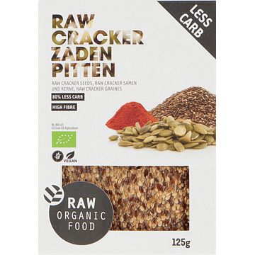 Foto van Raw organic food raw cracker zaden pitten 125g bij jumbo