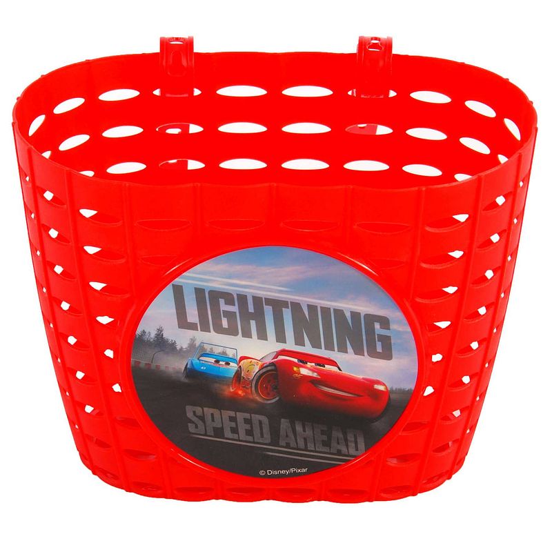 Foto van Disney fietsmand cars jongens 20 x 15 cm rood