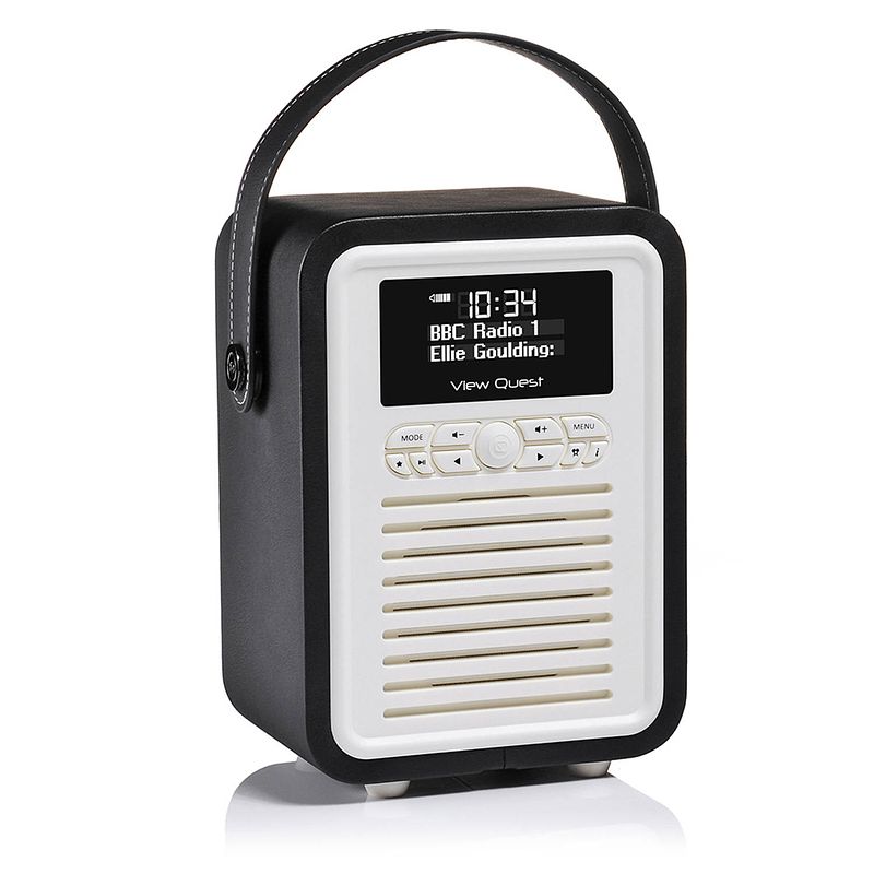 Foto van View quest retro radio mini dab+ bluetooth wekker black