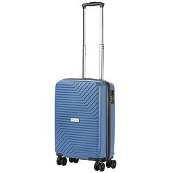 Foto van Carryon transport handbagagekoffer - usb handbagage 55cm - okoban - dubbele wielen - ykk ritsen - blauw